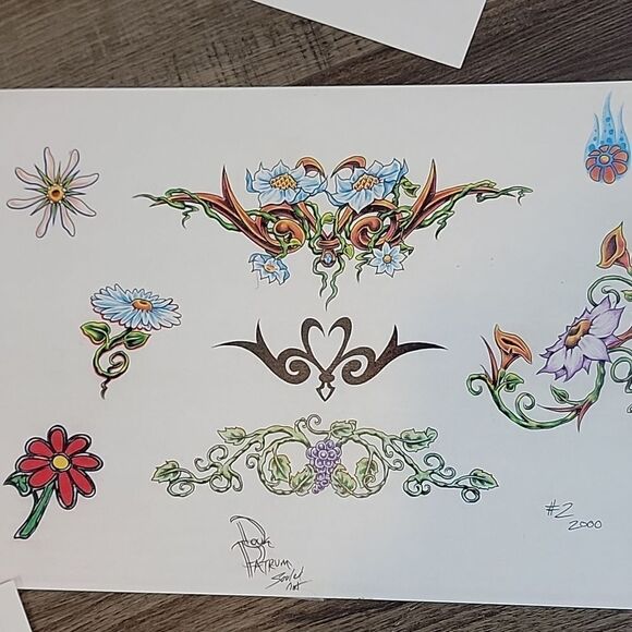 Doug Patrum tattoo flash art Set of 8 - Picture 10 of 10